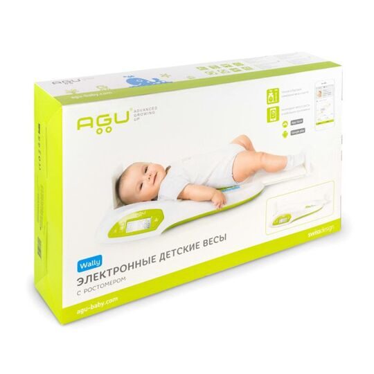 Электронные детские весы с ростомером AGU Wally (1 месяц)