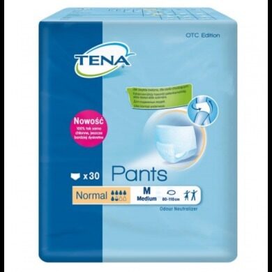 Подгузники-трусики для взрослых TENA Pants Normal Medium (80-110 см) 30 шт