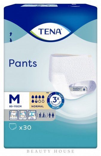 Подгузники-трусики для взрослых TENA Pants Normal Medium (80-110 см) 30 шт